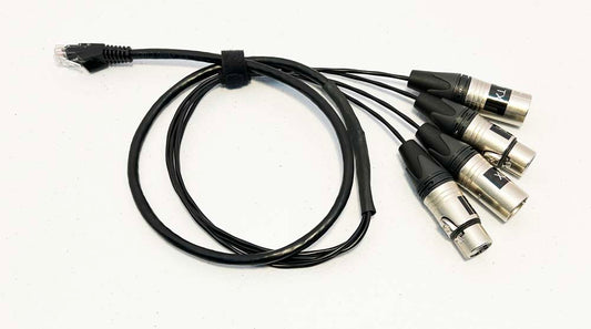 RJ45 to XLR Breakout Cable